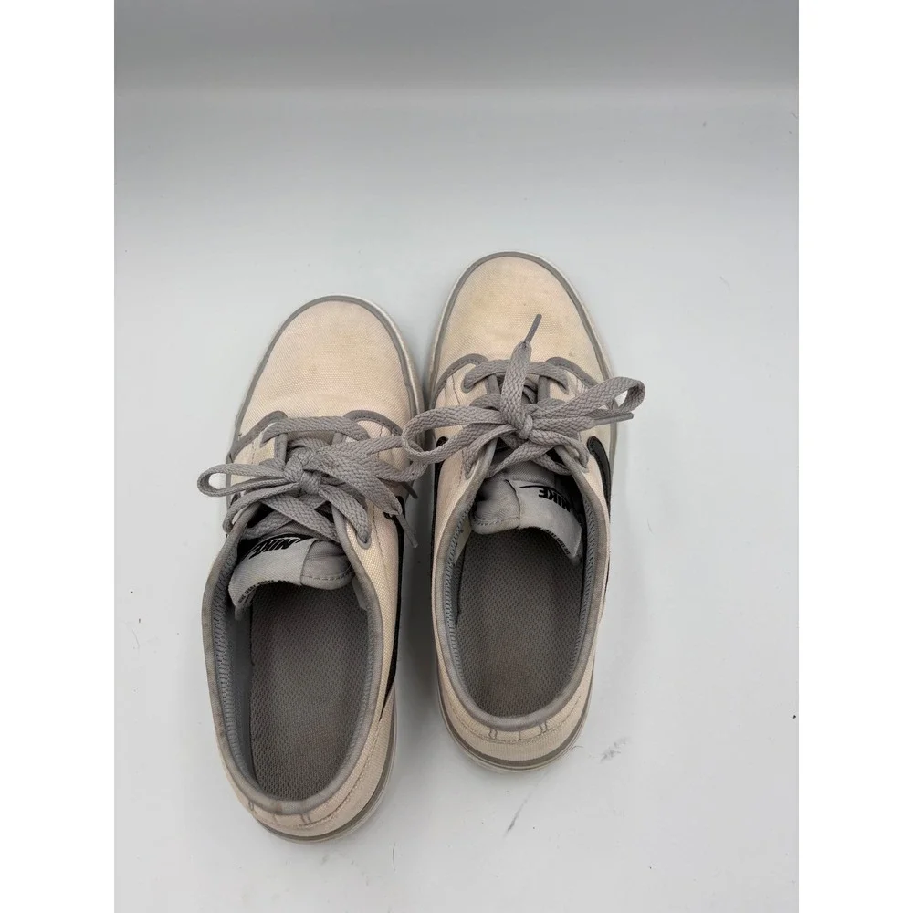 Nike Satire‎ Canvas Skate Shoes Cream Grey 631558-002 Boys Size 5.5Y Mens 5.5